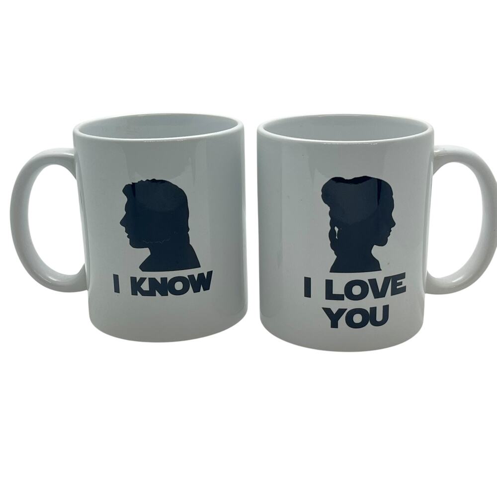 Star Wars Luke Skywalk Princess Leia I Love You I Know Mugs - Picture 3 of 4